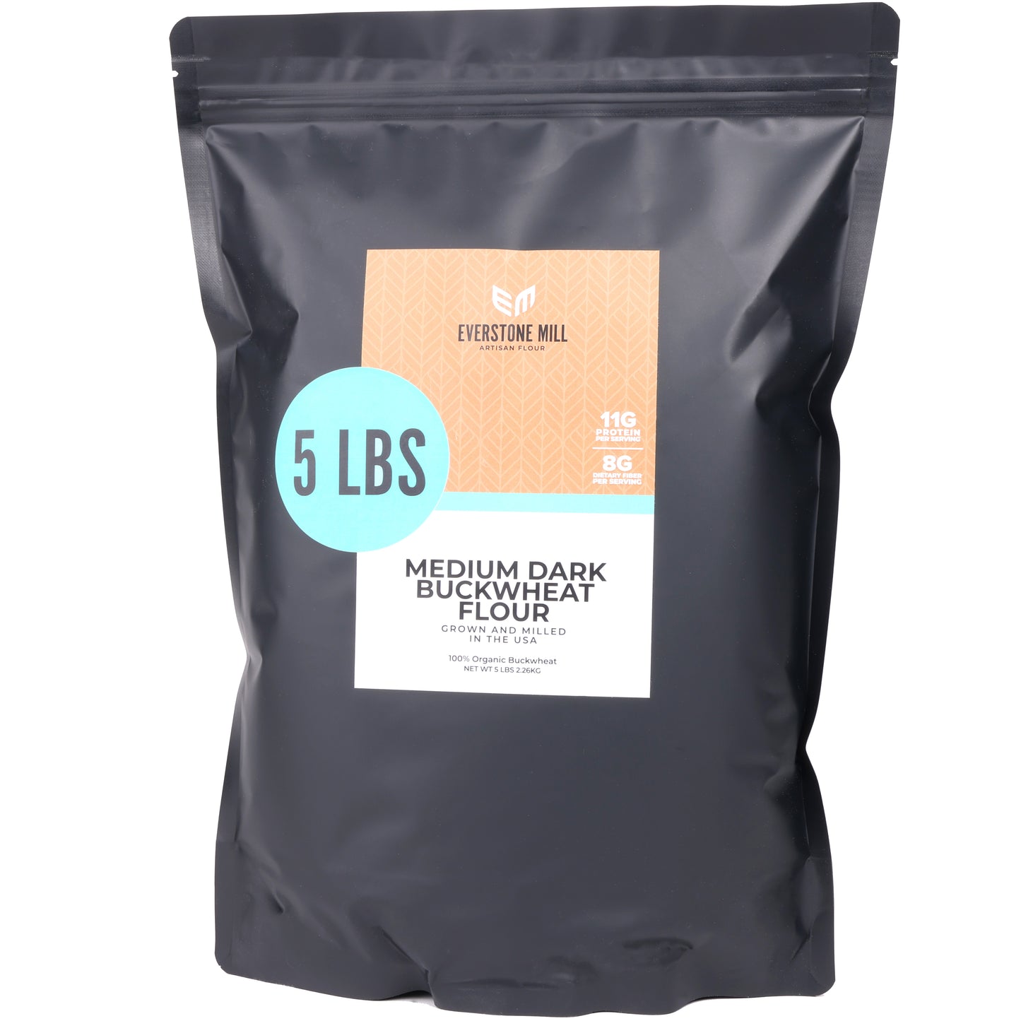Buckwheat Flour | 5 LBS | Premium Quality Organic | Medium Dark | Fine Grind